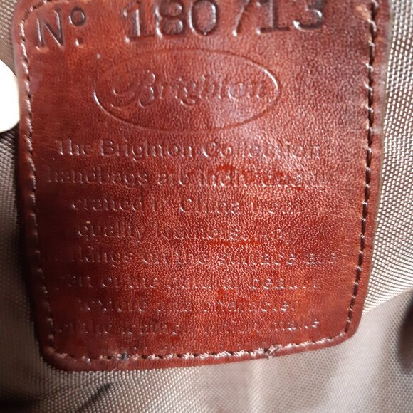 Brighton textile & Leather large satchel bag - Picture 8 of 13